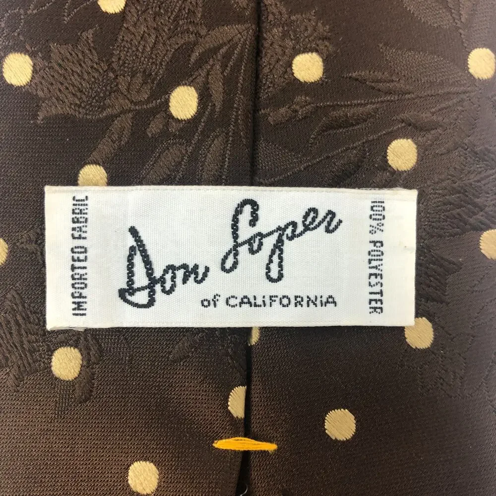 Brown Floral Tie